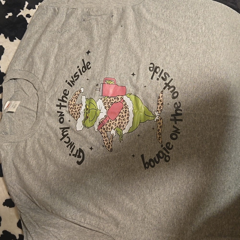 Grinch Cheetah hot off the press Custom made Long sleeve shirt